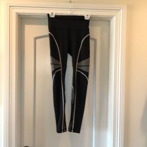 LULULEMON size 6, worn twice, black w/white trim detail